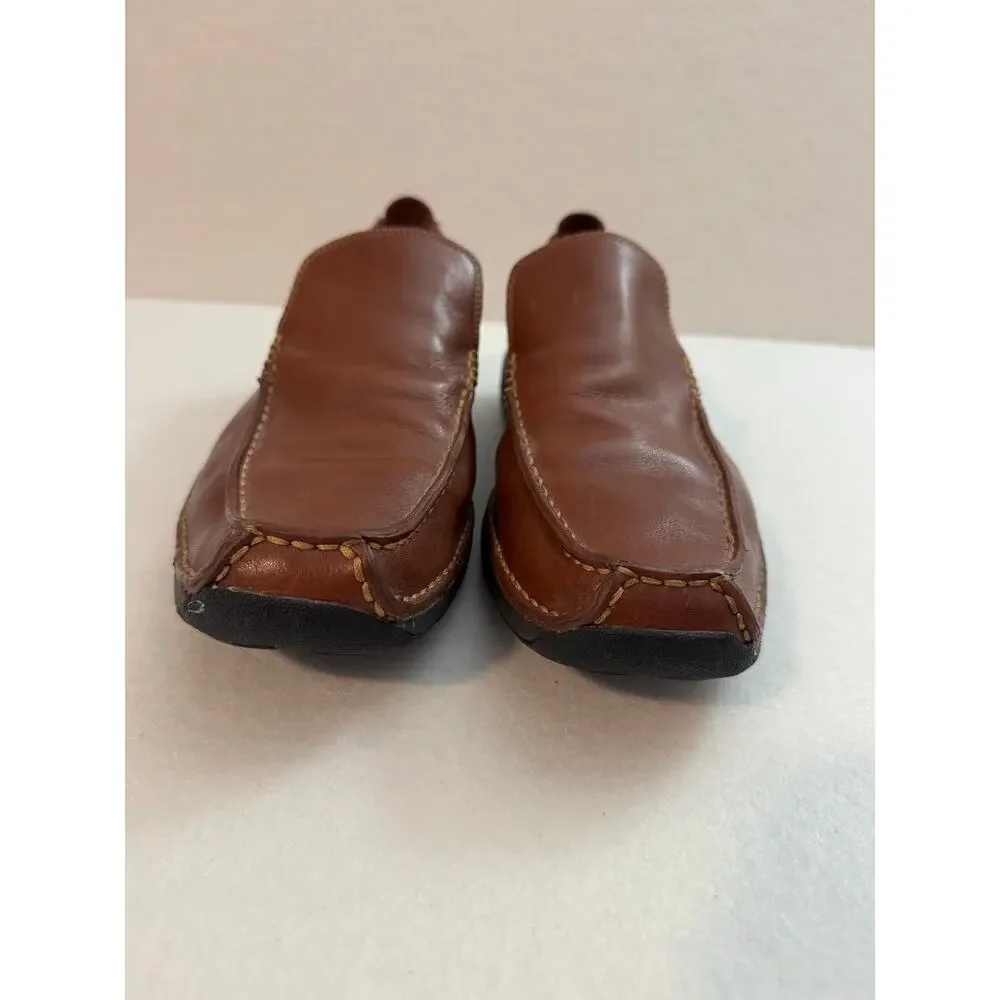 Cole Haan Mens Leather Loafer Dress Driving Shoes Size 9M Cognac Brown